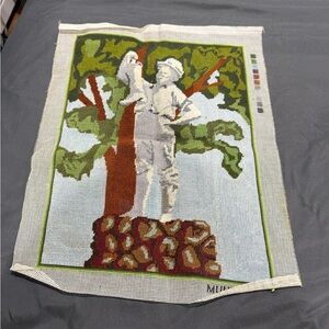 Completed Needlepoint Canvas